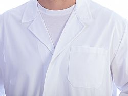 GIMA Ιατρική Ρόμπα Μακρύ Μανίκι UNISEX σε λευκό χρώμα -LONG-SL