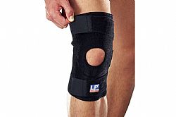 LP SUPPORT OPEN PATELLA KNEE SUPPORT Μαύρο