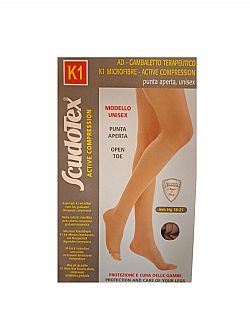 Scudotex 430 Κάλτσες Κάτω Γόνατος Διαβαθμισμένης Συμπίεσης με ανοιχτά δάκτυλα 18-21 mmHg Skin
