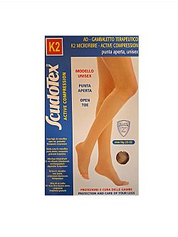 Scudotex 440 Κάλτσες Κάτω Γόνατος Διαβαθμισμένης Συμπίεσης με Ανοικτά Δάκτυλα 23-32 mmHg Μπεζ