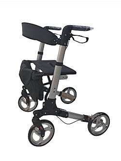 ΠΕΡΙΠΑΤΗΤΗΡΑΣ ΕΝΗΛΙΚΩΝ ROLLATOR ΑΛΟΥΜΙΝΙΟΥ-ΑΣΗΜΙ