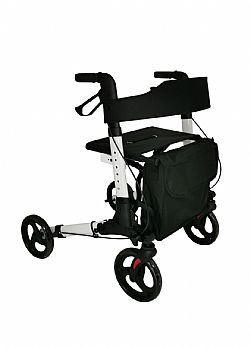 Mobiak Πτυσσόμενος Περιπατητήρας Rollator Αλουμινίου Λευκός 0805492