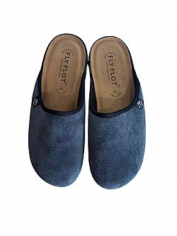 Fly Flot Χειμερινές Ανδρικές Παντόφλες Γκρι