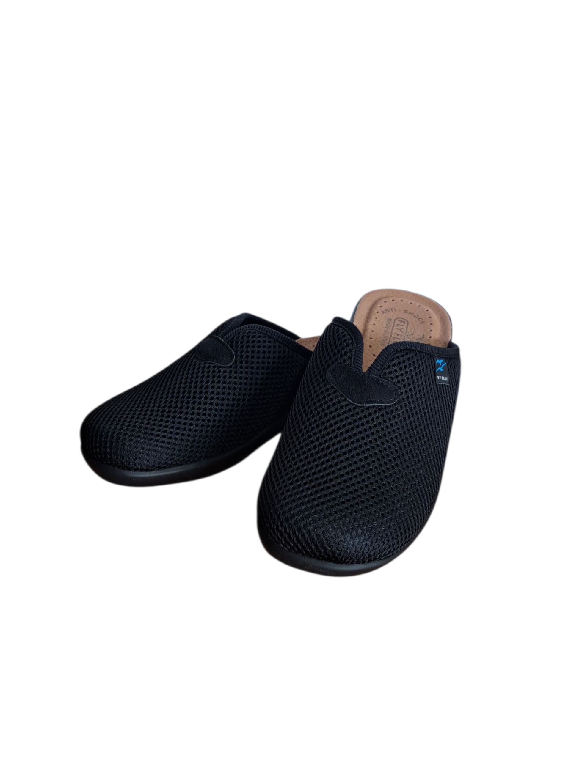 Fly Flot Ανατομικές Γυναικείες Παντόφλες Μαύρες