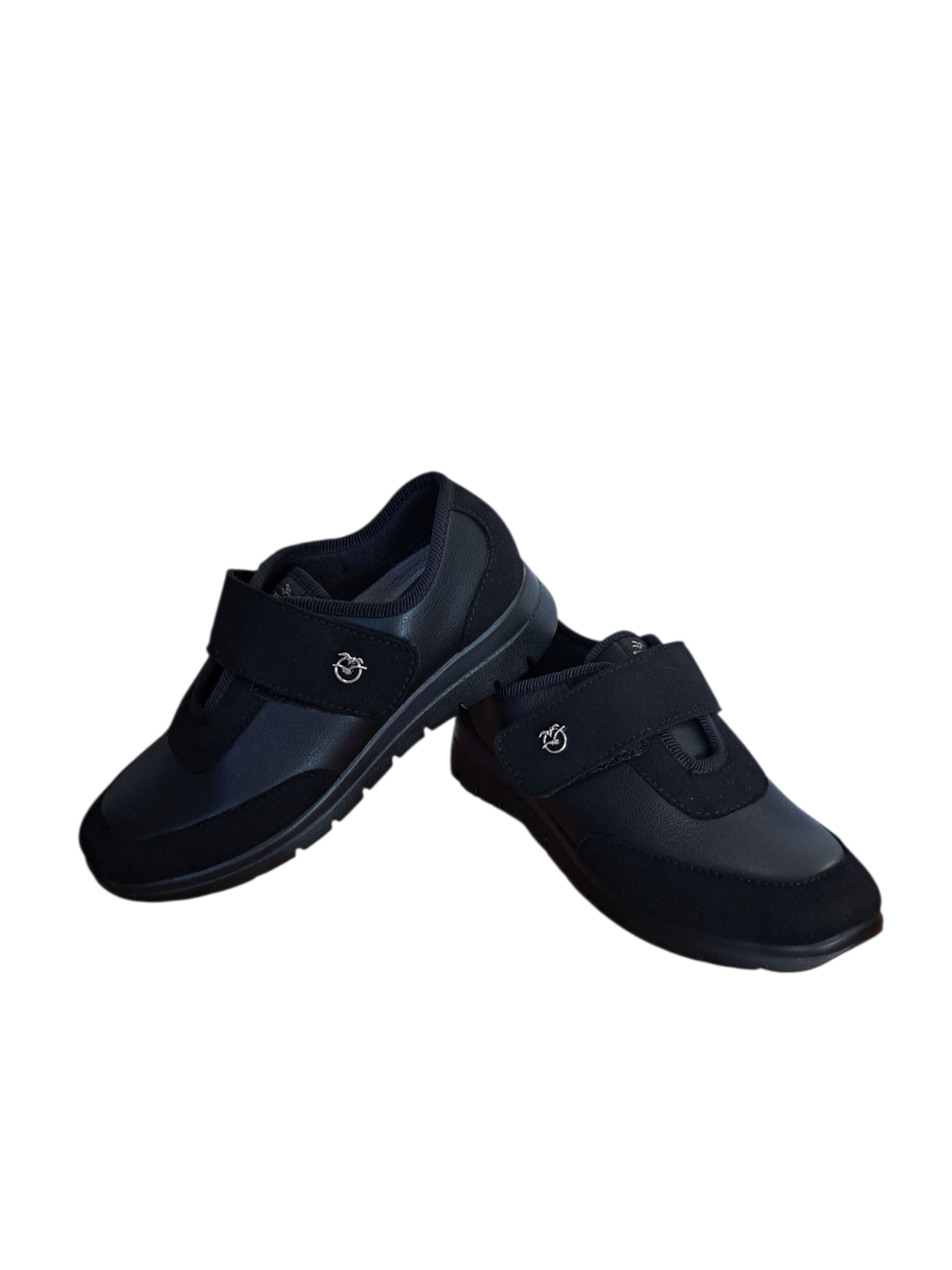 Fly Flot Γυναικεία Μοκασίνια σε Γκρι- Μαύρο