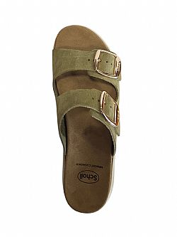 Scholl Scilla 2 Buckles Ανατομικό Σανδάλι Βεραμάν