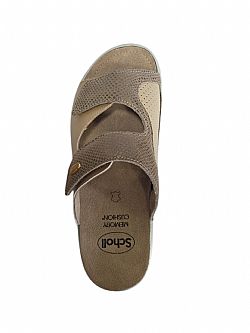 Scholl Antonia Καλοκαιρινές Γυναικείες Πλατφόρμες σε Στυλ Παντόφλας ανοιχτό ταμπά