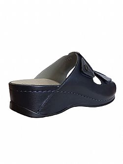 Scholl NIVES 2 STRAPS Memory Cushion Παντόφλες Σκούρο Μπλέ