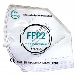 Tiexiong FFP2 Civil Protective Mask BFE >95% Λευκό 20τμχ