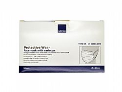 Abena Μάσκες Χειρουργικές Προστασίας Type IIR με Λάστιχο Μπλε 50τμχ