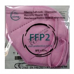 Tiexiong FFP2 Civil Protective Mask BFE >95% Ροζ 20τμχ