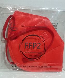Tiexiong FFP2 Civil Protective Mask BFE >95% Κόκκινο 1τμχ