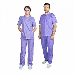 Alezi Σετ Παντελόνι & Μπλούζα Unisex σε ΜΩΒ Χρώμα SCRUB-UNISEX-VIOLET