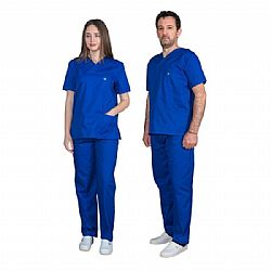 Alezi Σετ Παντελόνι & Μπλούζα Unisex σε ΜΠΛΕ Χρώμα SCRUB-UNISEX-ROYAL BLUE