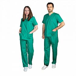 Alezi Σετ Παντελόνι & Μπλούζα Unisex σε ANOIXTO ΠΡΑΣΙΝΟ Χρώμα SCRUB-UNISEX-GREEN