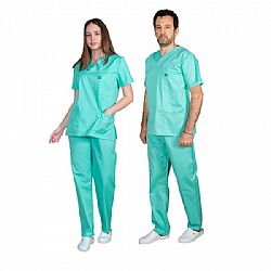 Alezi Σετ Παντελόνι & Μπλούζα Unisex σε ΒΕΡΑΜΑΝ Χρώμα SCRUB-UNISEX-PALE-GREEN