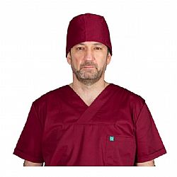Alezi Σκουφάκι Χειρουργείου Unisex σε Μπορντό Χρώμα CAPS-BORDEAUX