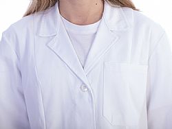GIMA Ιατρική Ρόμπα Μακρύ Μανίκι για Γυναίκες σε Λευκό Χρώμα WOMAN-LONG-SL 60% cotton / 35% pol