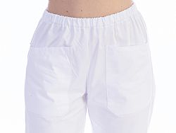 GIMA Παντελόνι Unisex σε Λευκό Χρώμα 60% ΒΑΜΒΑΚΙ - 40% ΠΟΛΥΕΣΤΕΡΑΣ SCRUB-UNISEX-WHITE